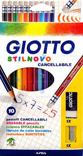 GIOTTO STILNOVO 10PZ CANCELLABILI + TEMPERAMATITE + GOMMA
